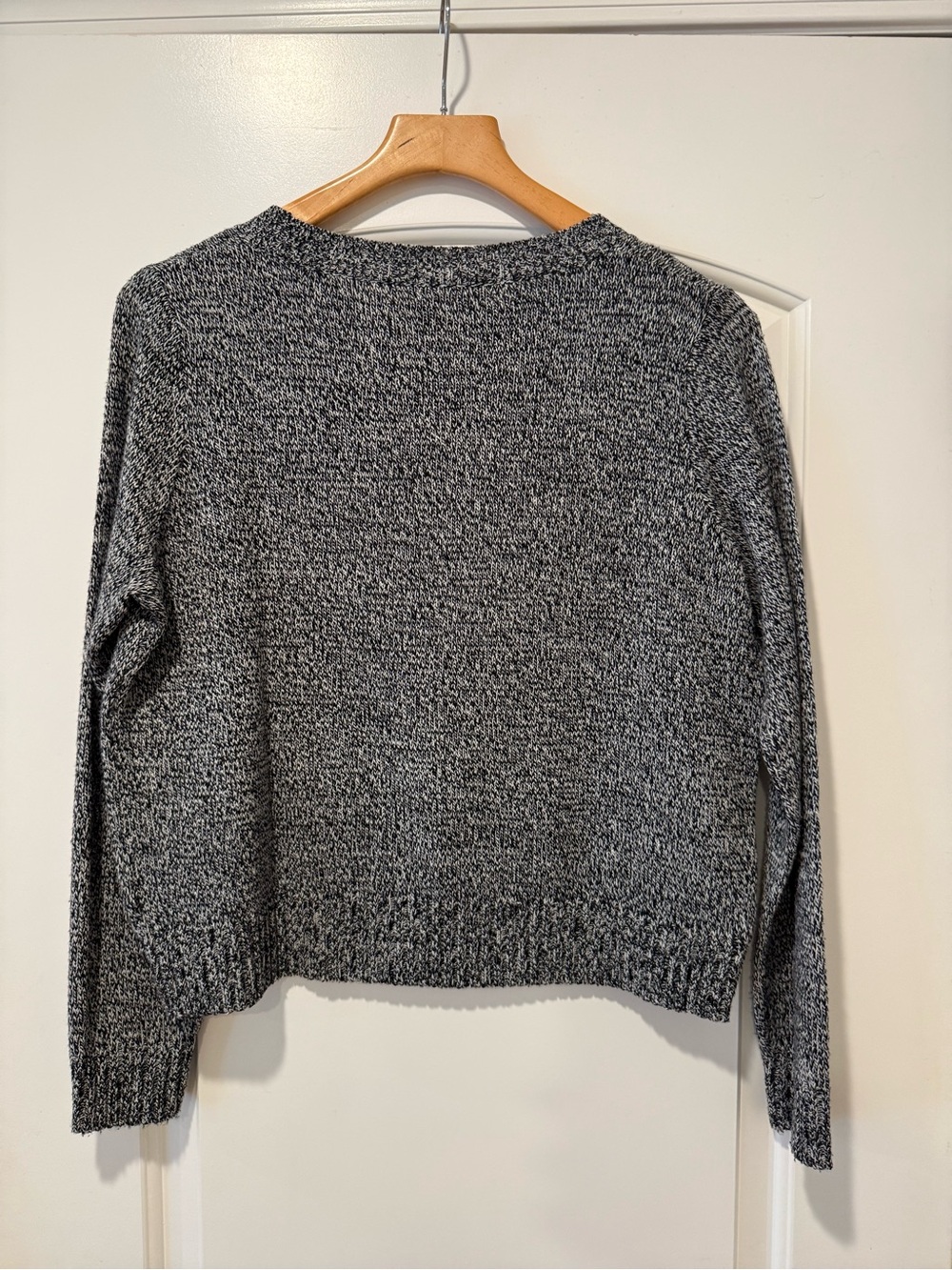Divided Marled Black & White Crewneck Sweater - Picture 2 of 4